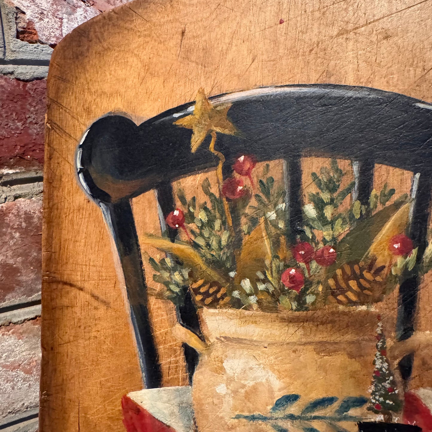 Ann Sweeney Bread Board - Black Holiday Chair