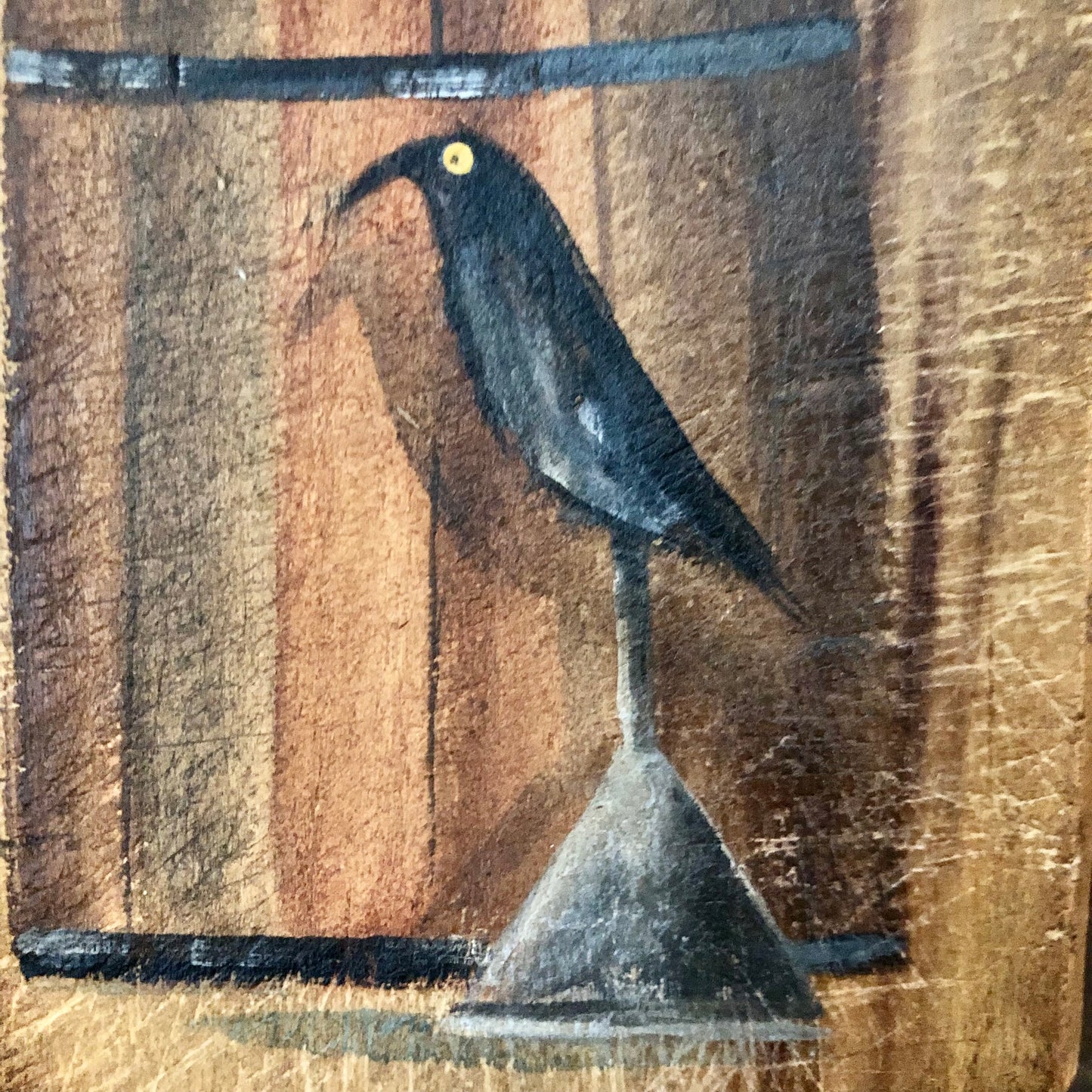 Ann Sweeney Bread Board - Crow Make-do Bucket