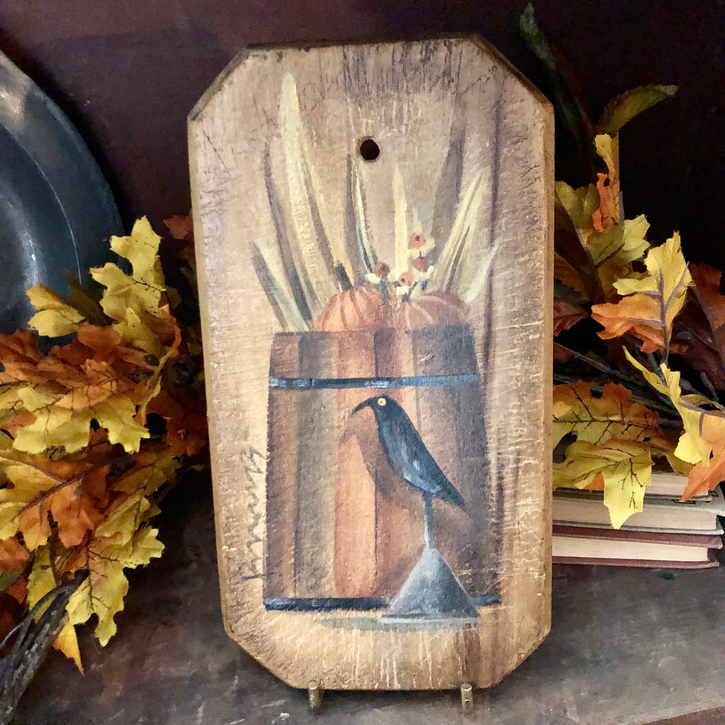 Ann Sweeney Bread Board - Crow Make-do Bucket