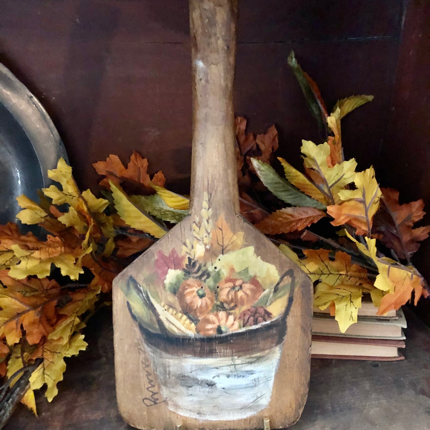 Ann Sweeney Bread Board - Pumpkin Gathering