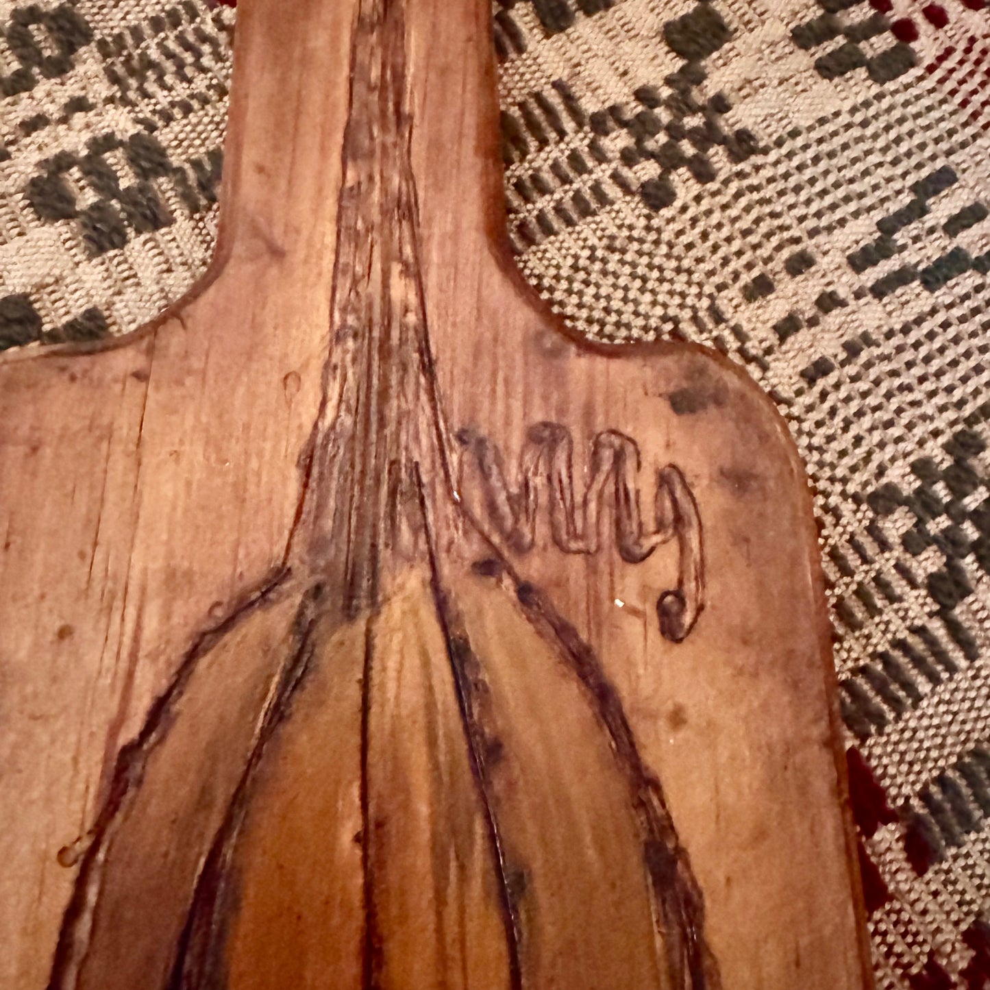 Ann Sweeney Bread Board - 2 Sided Snowman & Pumpkin