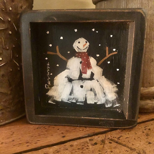 Ann Sweeney Bread Board - Snowman Square