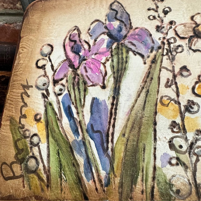 Ann Sweeney Bread Board - Flower Garden