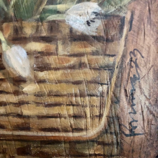 Ann Sweeney Bread Board - Floral Picnic Basket