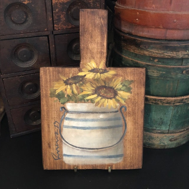 Ann Sweeney Bread Board - Sunflower Crock