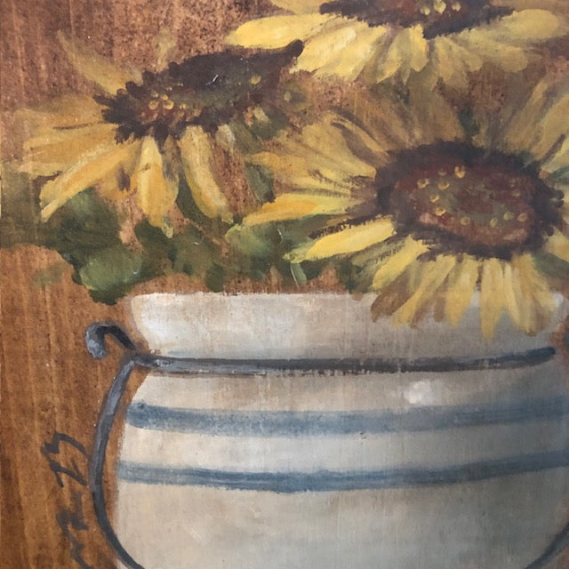 Ann Sweeney Bread Board - Sunflower Crock