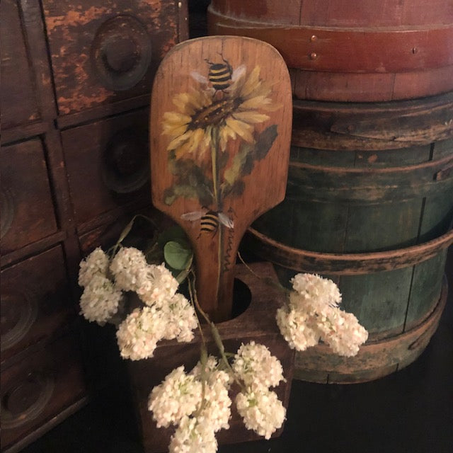 Ann Sweeney Butter Paddle - Sunflower Bees