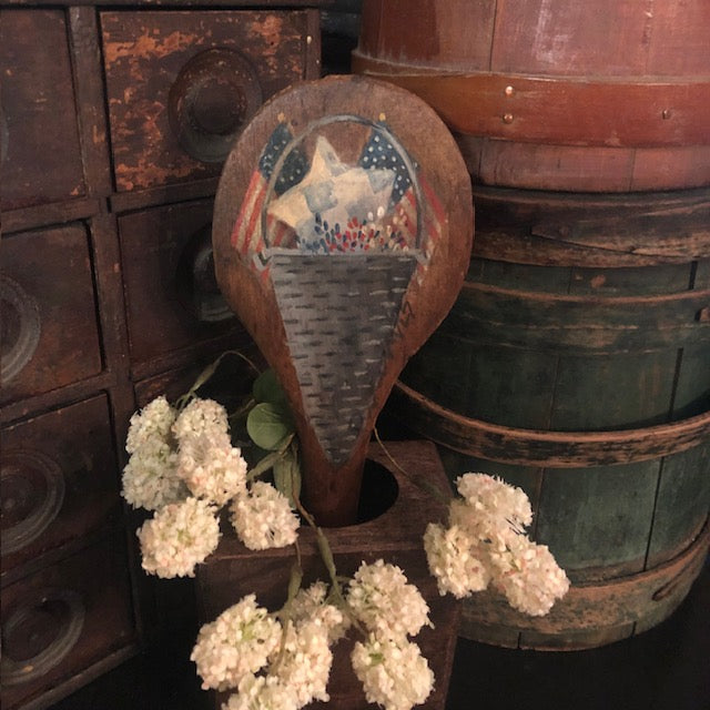 Ann Sweeney Butter Paddle - Patriotic Tin