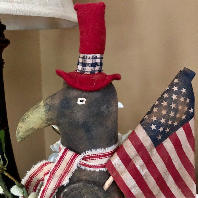 Olde Time Santas - Patriotic Crow