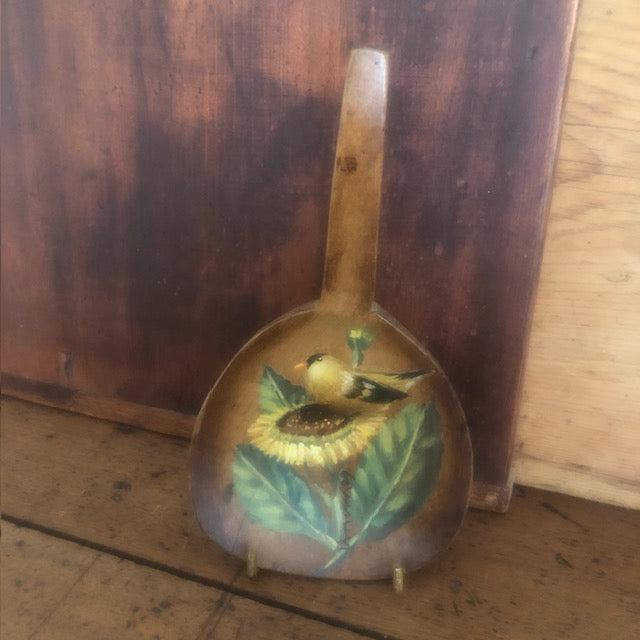 Ann Sweeney Butter Paddle - Sunflower Chickadee