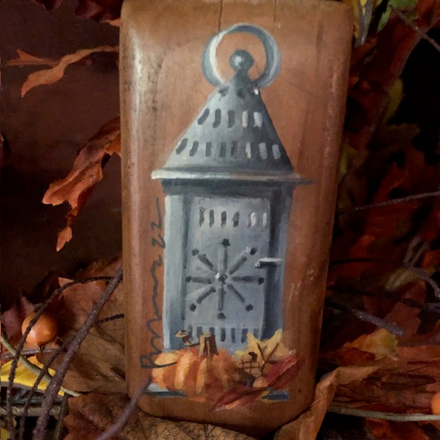 Ann Sweeney Butter Paddle - Fall Lantern