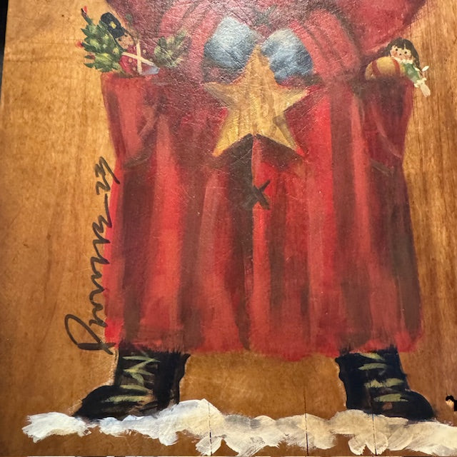 Ann Sweeney Bread Board - Star Santa