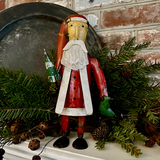 Recycled Metal - Cone Santa