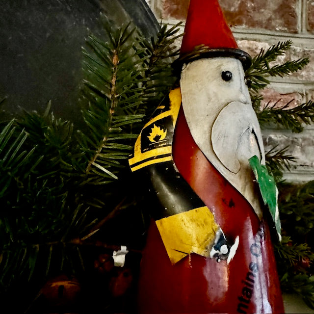 Recycled Metal - Cone Santa