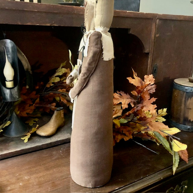 Brown House Ornament - Pilgrim Couple
