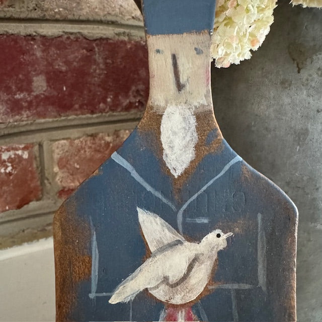 Ann Sweeney Butter Paddle - White Dove Uncle Sam