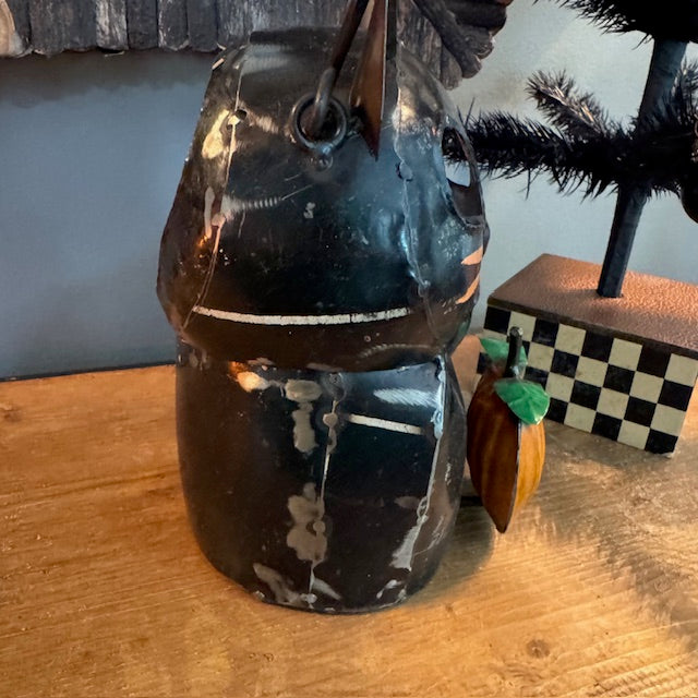 Recycled Metal - Cat Lantern