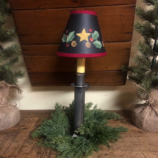 Lamp Shade - Holly and Stars