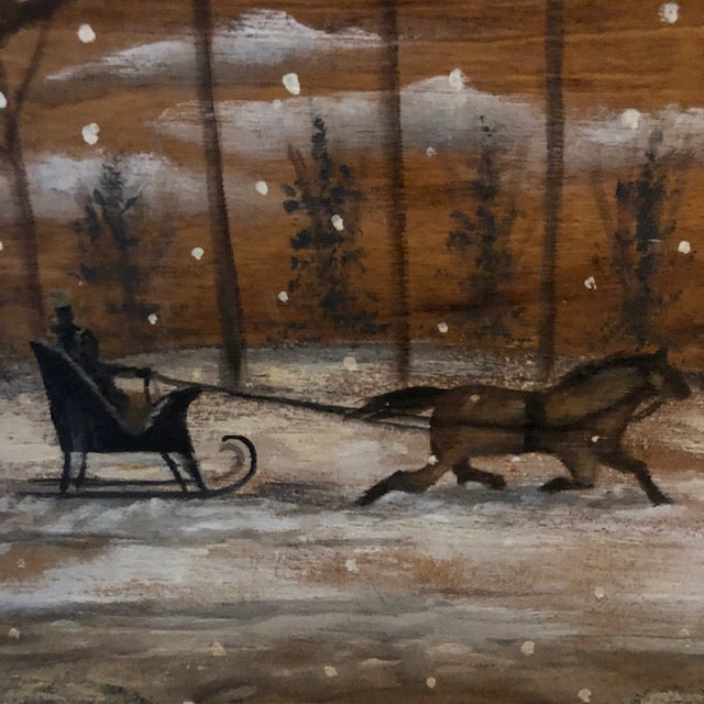Ann Sweeney Bread Board - Winter Sleigh