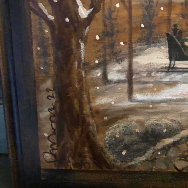 Ann Sweeney Bread Board - Winter Sleigh