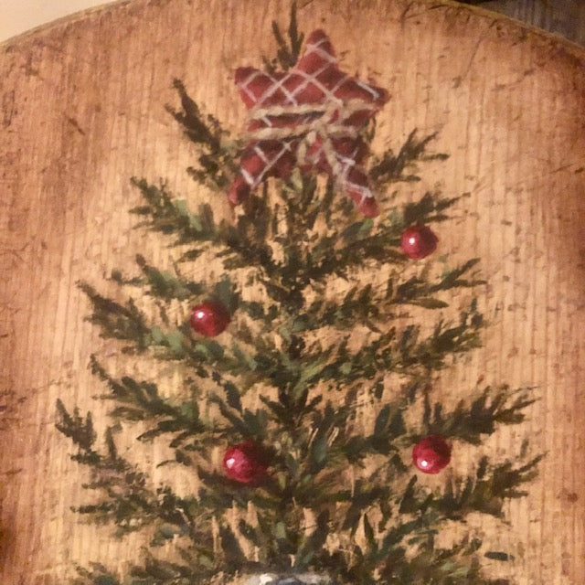 Ann Sweeney Bread Board - Star Topped Jug/Tin Lantern