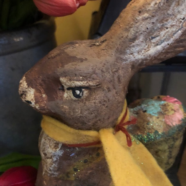 Krisnick - Chalkware Basket Bunny