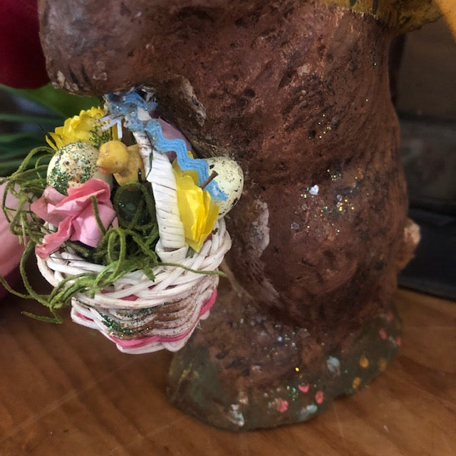 Krisnick - Chalkware Basket Bunny