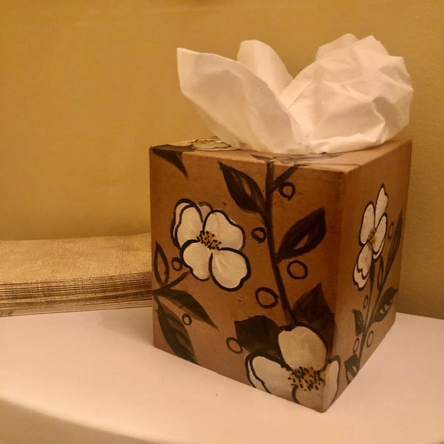 Tissue Box - Dogwood