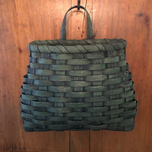 Baskets by Gin & Kristoph - French Wall Pocket Green