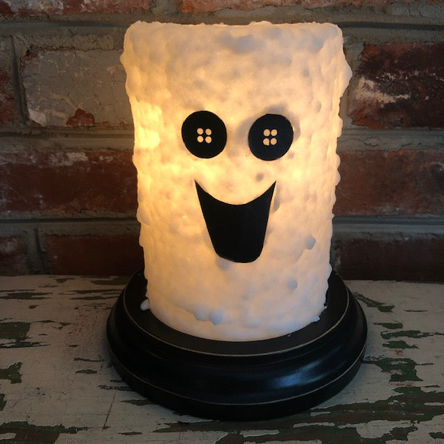 Candle Sleeve - Carved Ghost