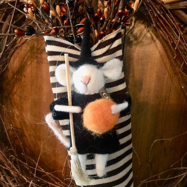 Ornament - Black Stripe Stocking