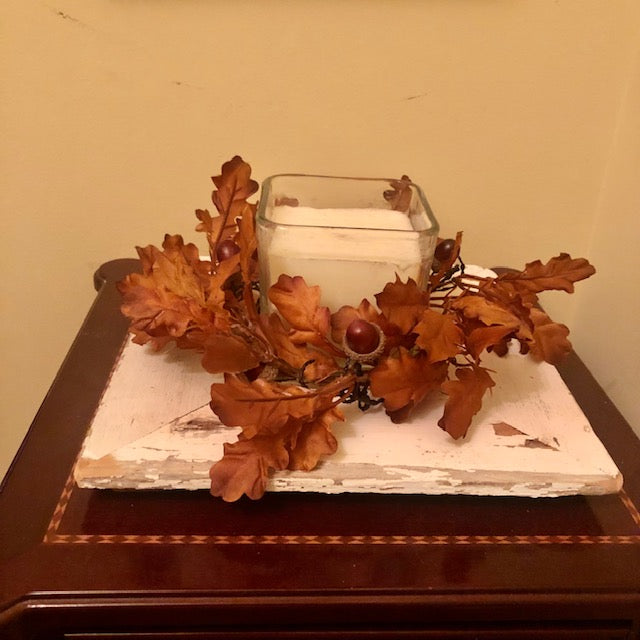 Candle Ring - Oak and Acorns