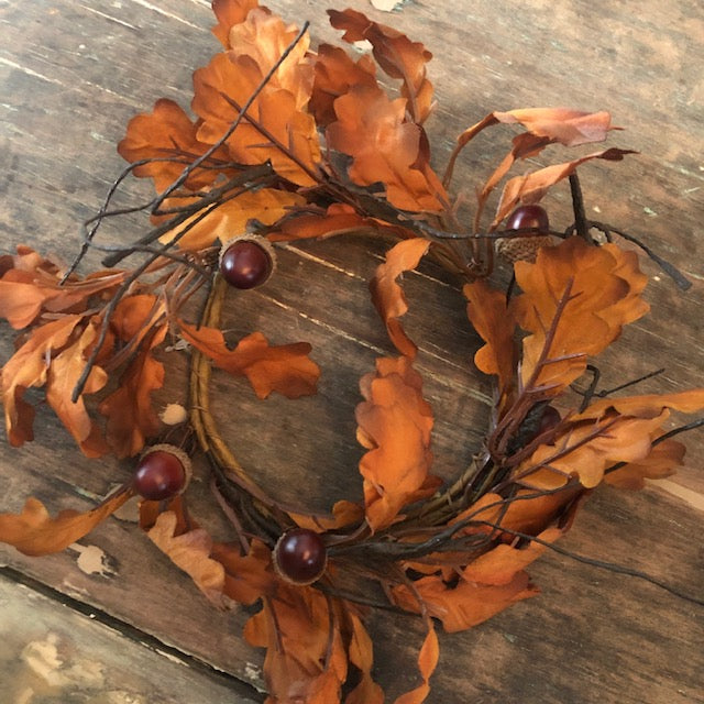 Candle Ring - Oak and Acorns