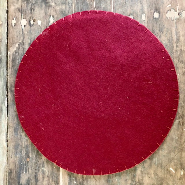 Candle Mat - Candy Canes