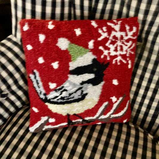 Pillow - Chickadee (10x10)