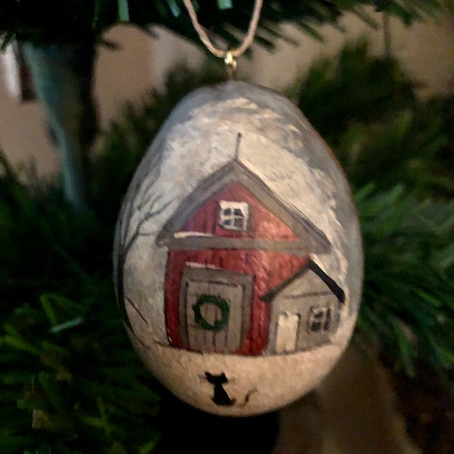 The Mule Barn - Holiday Gourd Ornaments