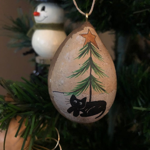 The Mule Barn - Holiday Gourd Ornaments