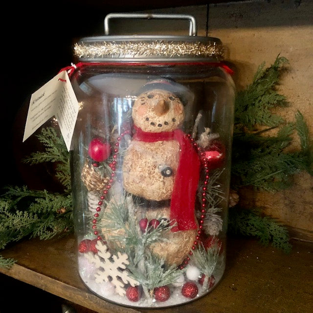 Krisnick -Apothecary Jar Snowman