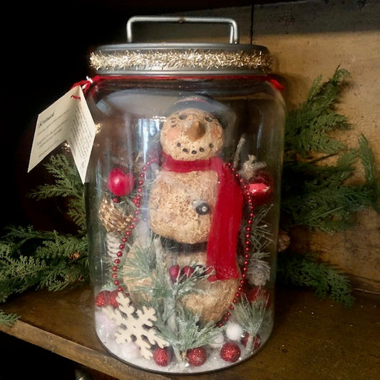 Krisnick -Apothecary Jar Snowman
