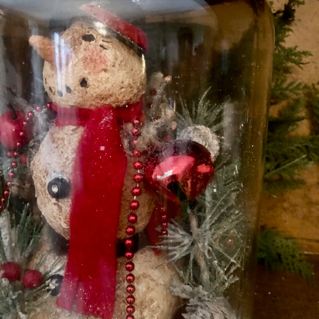 Krisnick -Apothecary Jar Snowman