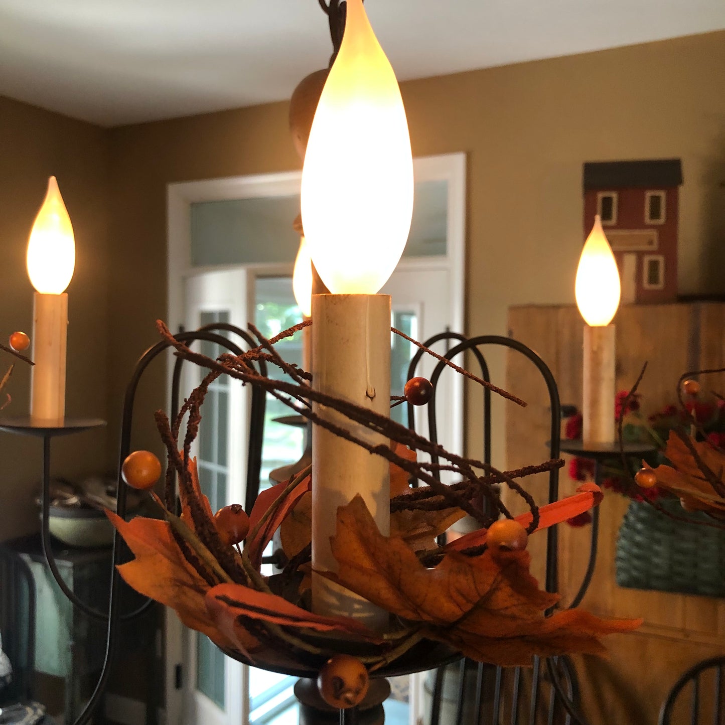 Florals - Candle Ring - Fall Leaves
