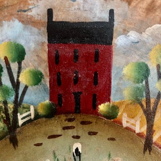 Ann Sweeney Bread Board - House Scene