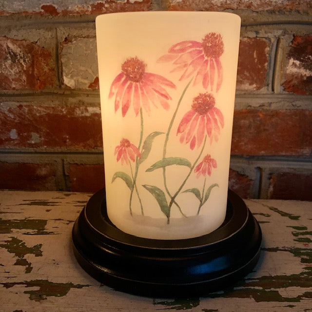 Candle Sleeve - Cone Flowers
