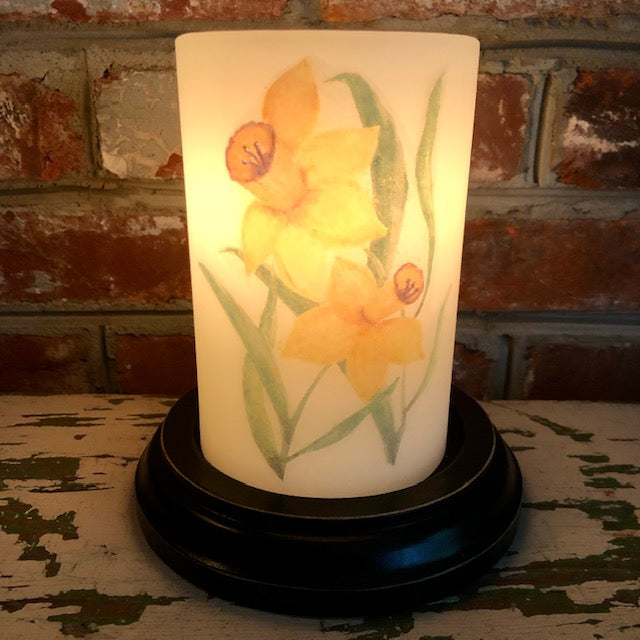Candle Sleeve - Daffodils