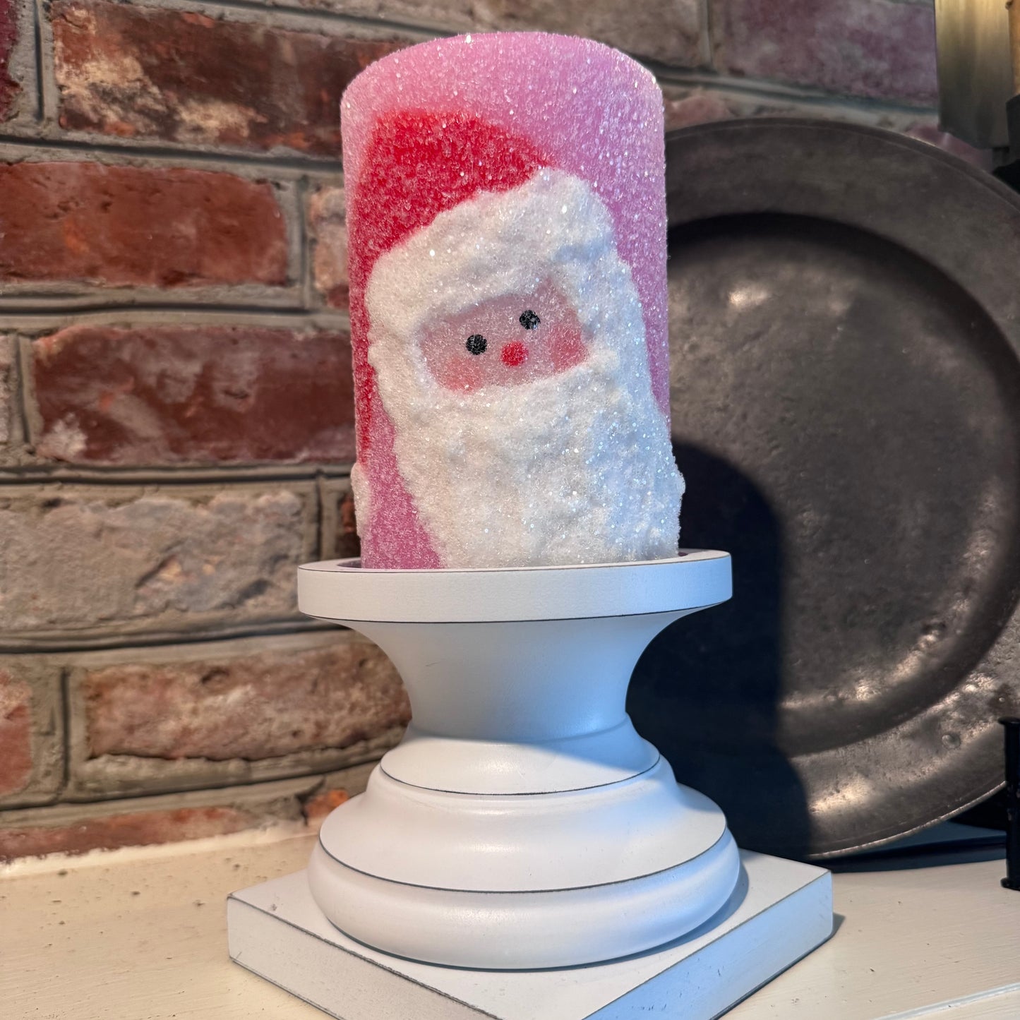 Candle Sleeve - Funky Santa