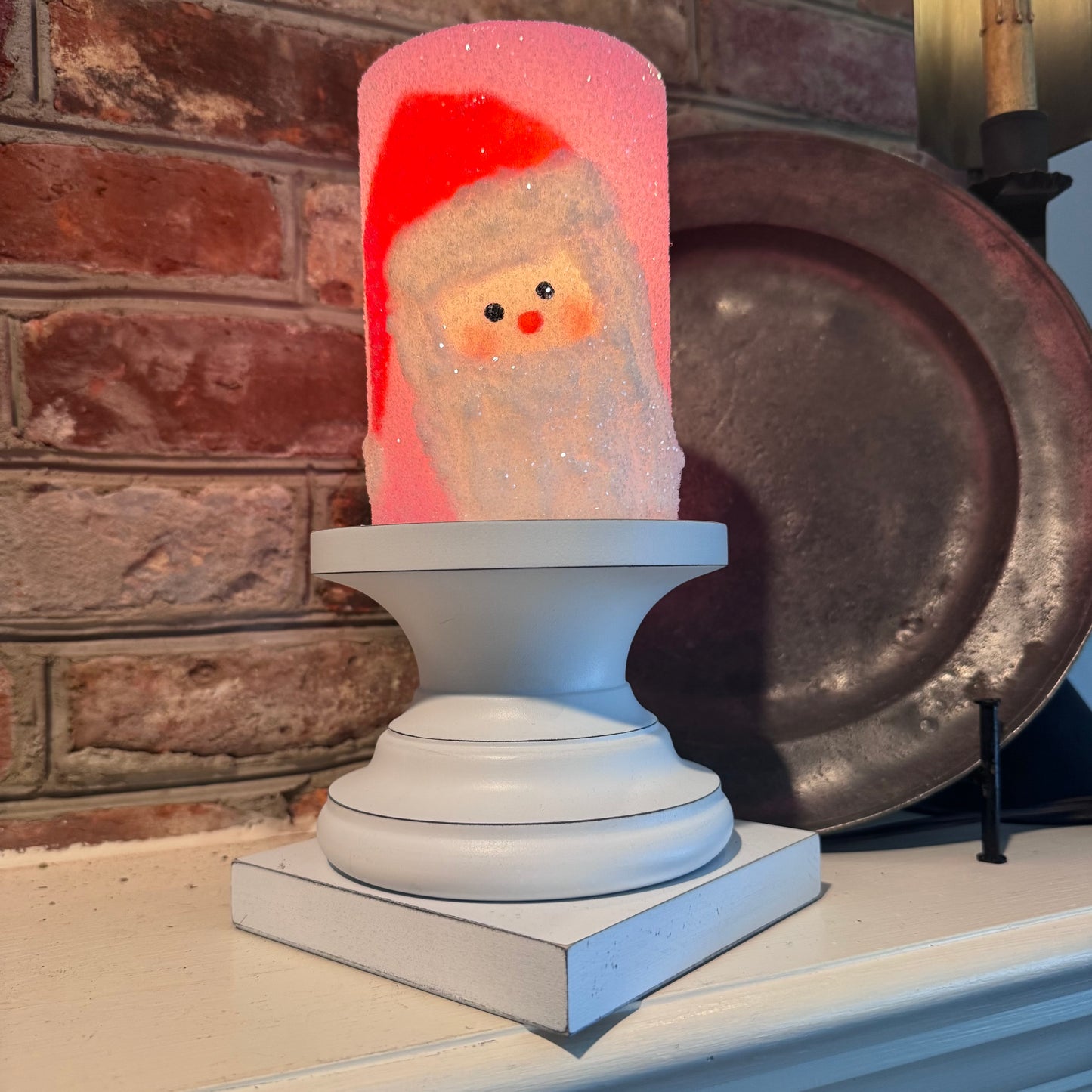 Candle Sleeve - Funky Santa
