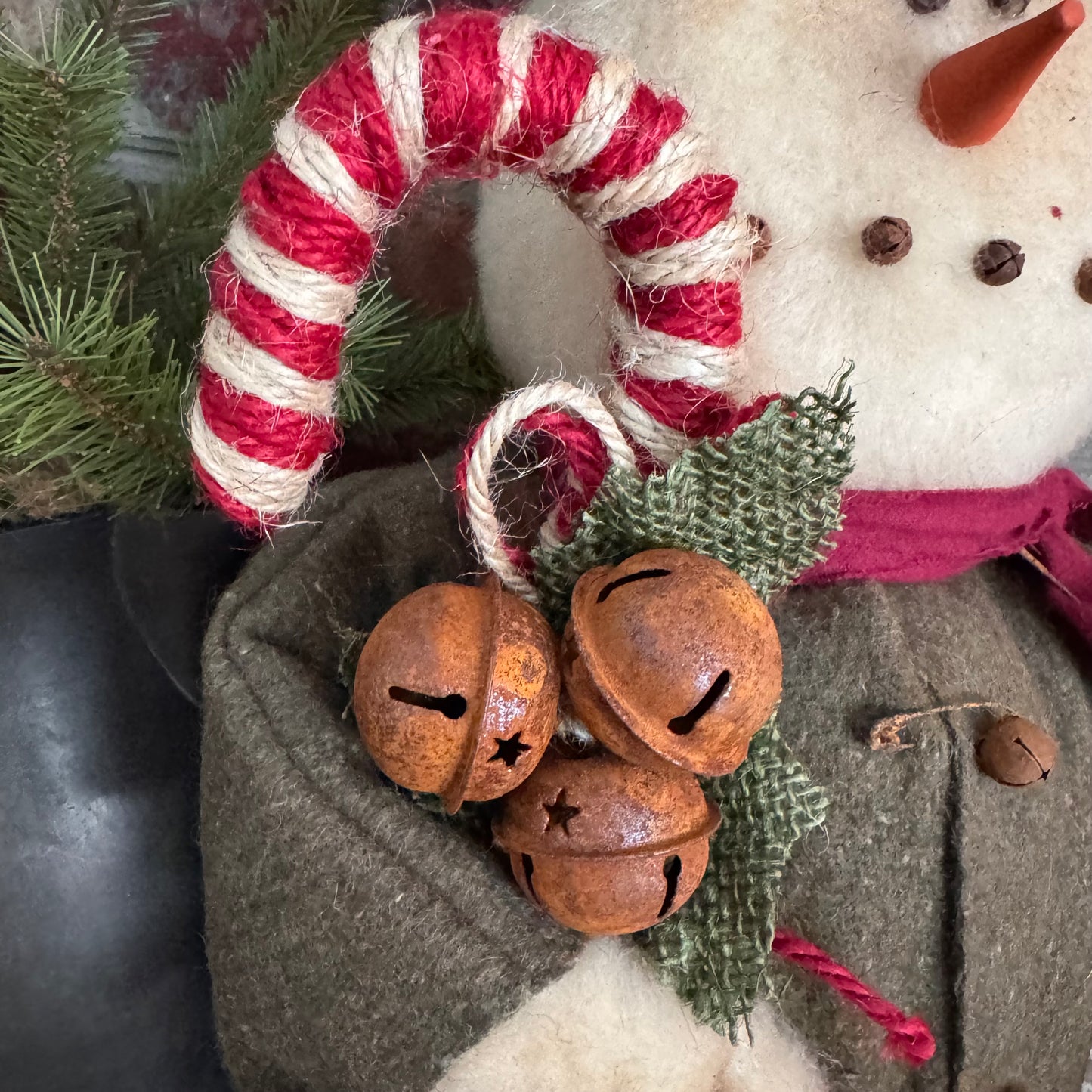 Raggedy Junction  - Candy Cane Snowman