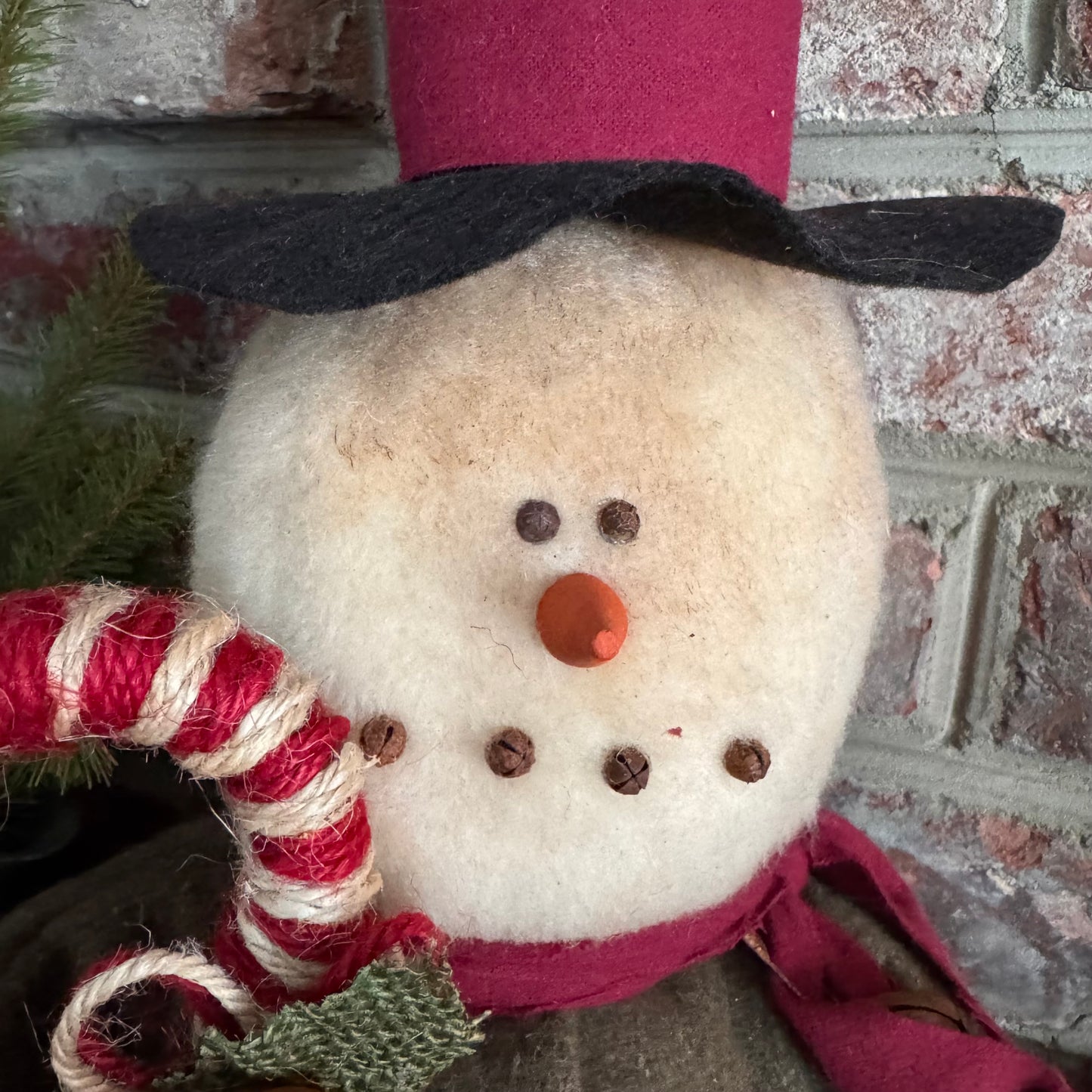 Raggedy Junction  - Candy Cane Snowman