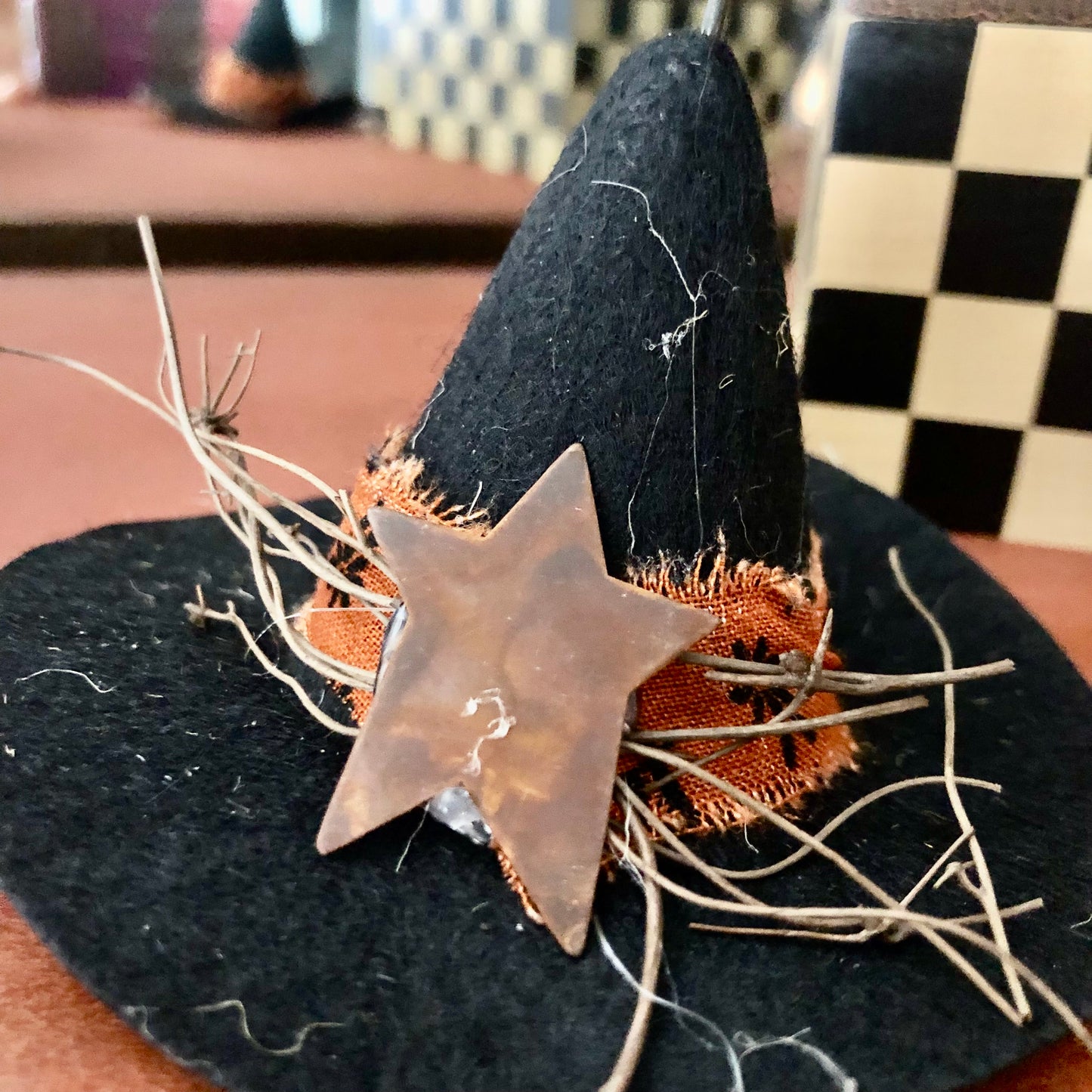 Brown House Ornament - Witches Hat