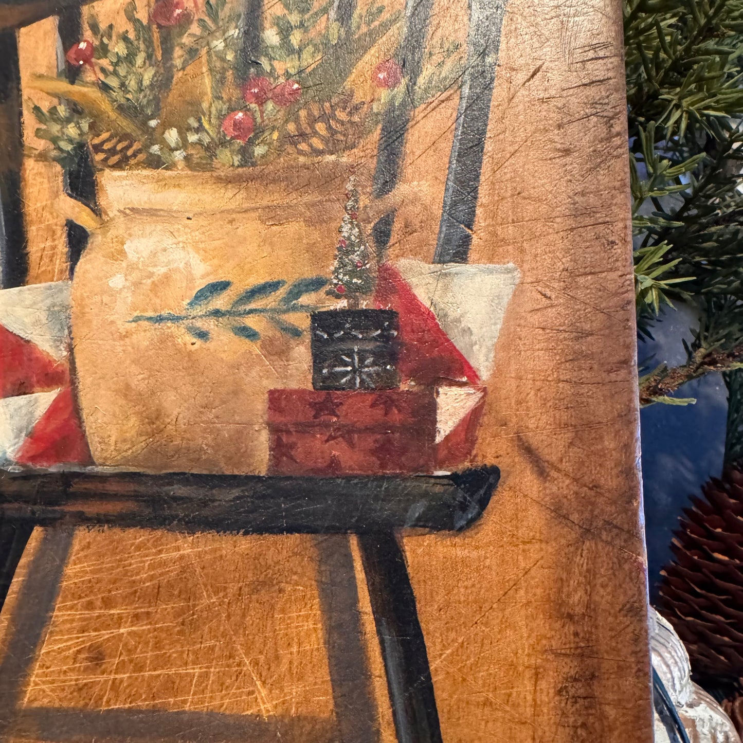 Ann Sweeney Bread Board  - Black Holiday Chair